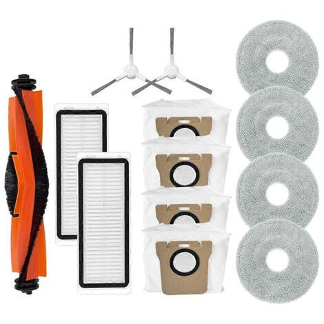 Accessoires pour aspirateur robot Xiaomi X20 Plus / X20+ : sacs, filtres HEPA, lingettes de nettoyage, brosses latérales principales (1/5)