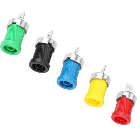 P3007 10 Stück Bananenstecker 4,0 mm, in verschiedenen Farben für Messleitungen zur Schalttafelmontage (1/5)