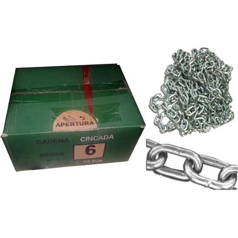 FPLUS cadena zincada   2,0   mm en sacos o cajas de 20 kgs , cadena zincada   2,0   mm en sacos o cajas de 20 kgs