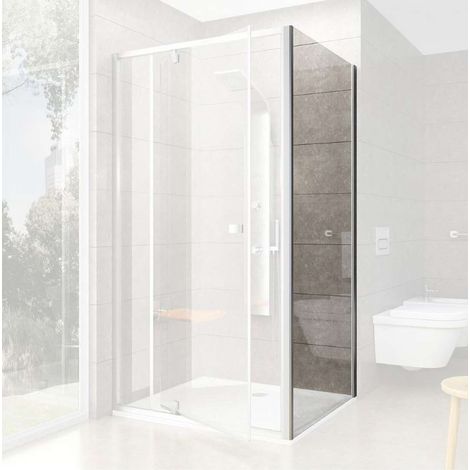 Ravak Pivot - Parete doccia PPS-80, 77-80 cm, vetro satinato/chiaro 90G40U00Z1 (1/4)