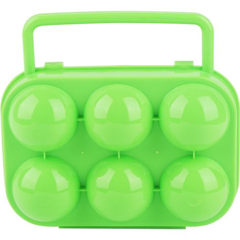 Boîte À Œufs - Rangement Double Face 6 Œufs - Avec Couvercle Et Poignée - Pour Réfrigérateur Ou Placard - Vert (1/5)