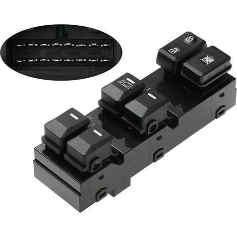 Applicable aux Toyota Sportage R 5X 2011-2016 : Commande de lève-vitre avant gauche côté conducteur Power Master 93570-3W000 (descente automatique) (1/5)