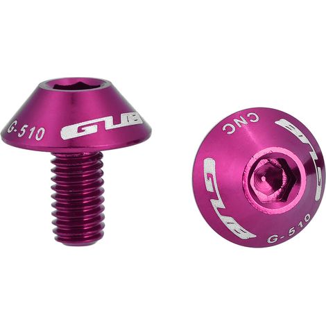 GUB G-510 2 vis M5x12mm violet pour support porte-bidon vélo bicycle (1/5)