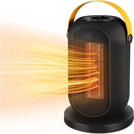 Mini Radiateur Soufflant 1200W, 6 Modes, PTC Radiateur Soufflant Céramique, Chauffage Electrique, 90°Oscillation Thermostat Ajustable Pour Salle De Bain, Bureau, Salon NPTERBL (1/5)