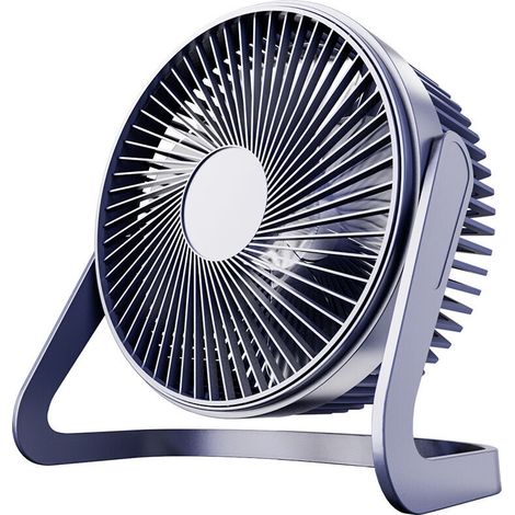 Petit ventilateur USB de bureau Mini ventilateur électrique de bureau silencieux bleu