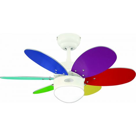 Ventilateur de plafond Turbo II Multicolore 76 cm (1/5)