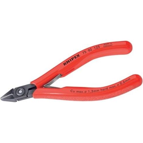 Knipex pinza troncatrice rossa in acciaio per utensili, 125 mm