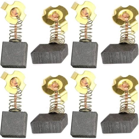Confezione da 8 spazzole di carbone 0502025007 614367-00 5140024-30 per sega troncatrice D24000/DW713/DW715/DW716/0502025007/ BTS21-D04 (1/4)