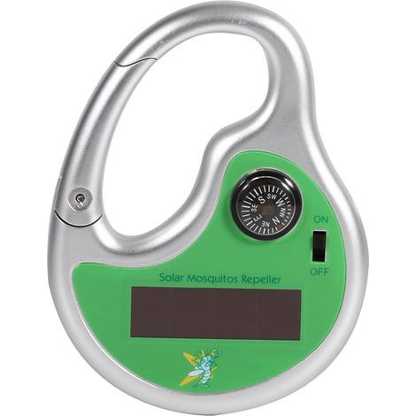 Répulsif anti-moustiques portable, à ultrasons, solaire, avec boussole, pour extérieur. (1/5)