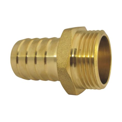 AquaCraft Schlauchtülle 1 Zoll 1001000087 Schlauchstutzen 1Zoll = 33,3mm 19mm (3/4 Zoll Schlauch), messing
