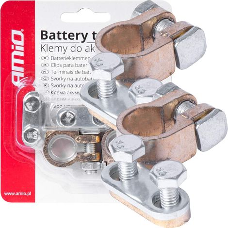 Pinces de batterie 2 pièces amio-01392