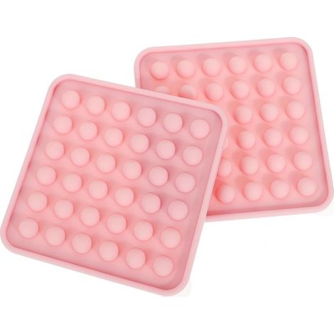 à Glaçons Créatif Mini Bac Glace Rond avec Couvercle en Silicone 2 Pcs (1/5)