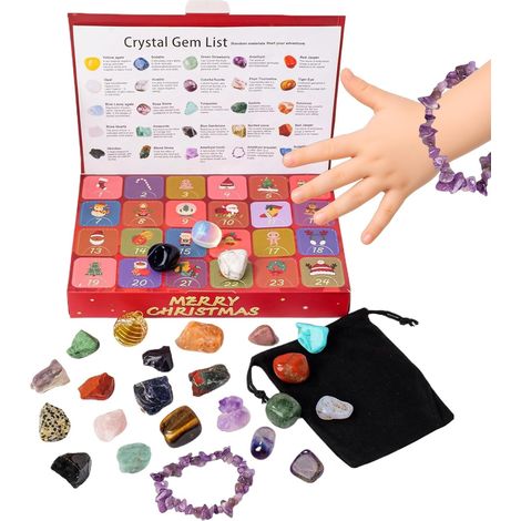 Calendrier de l'Avent pour Noël , coffret bijoux , 24 jours , compte à rebours avec kit festif , ado (1/5)