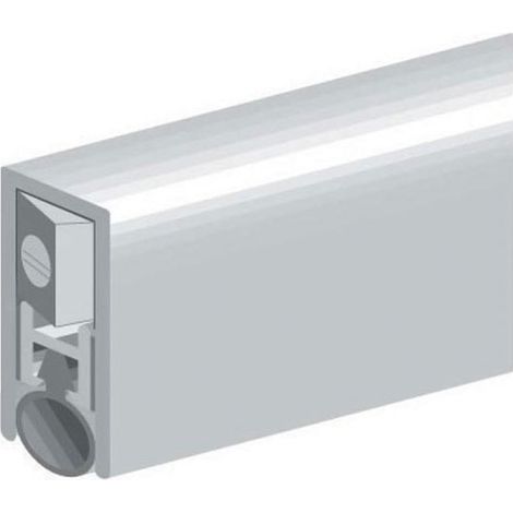 Bas de porte automatique en aluminium – Longueur 830 mm – Joint tubulaire en silicone pour étanchéité – Système automatique d'adaptation – Ellen