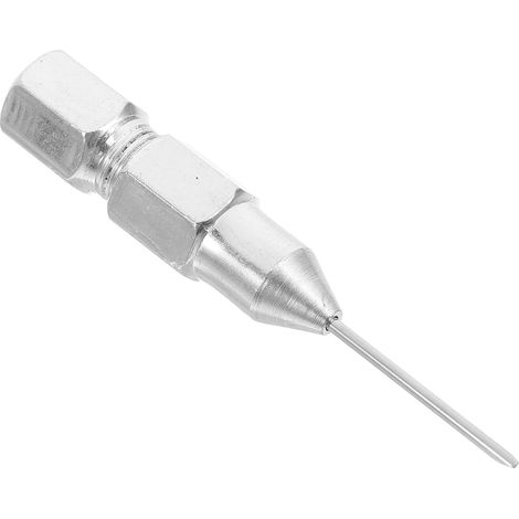 Buse de Graissage en Acier Inoxydable Argentée pour Équipement et Machines, Coupleur de Graissage Flux Lisse et Constant, Accessoire de Lubrification Industriel (1/5)