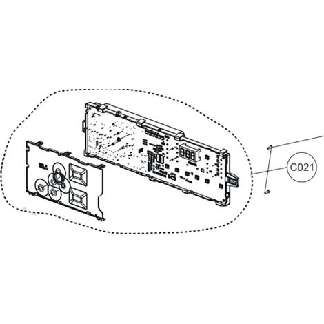 Scheda elettronica, modulo di potenza (Riferimento C021) - Lavatrice - BEKO - 4350351