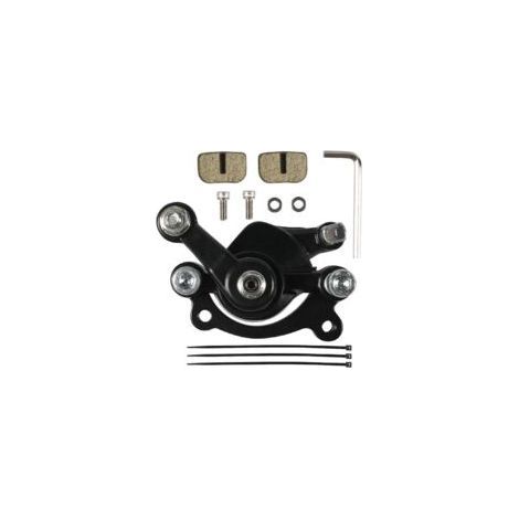 Étriers et plaquettes de frein à disque arrière pour mini-motos, mini-quads, karts, scooters, motos de cross et pocket bikes de 43, 47 et 49 cm3, en noir. (1/2)
