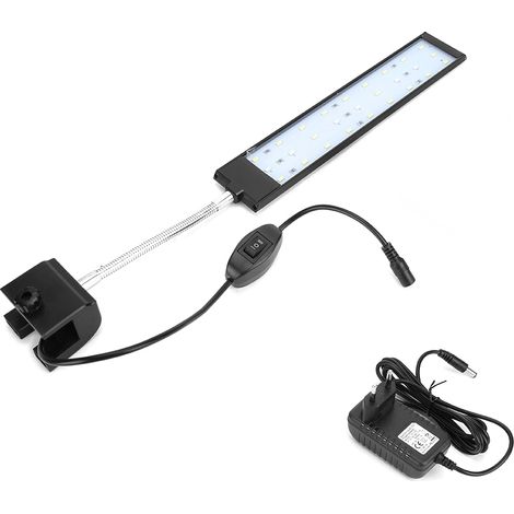 10W LED Aquarium Clip sur la lumière 27LED haute luminosité pince lampe d'aquarium