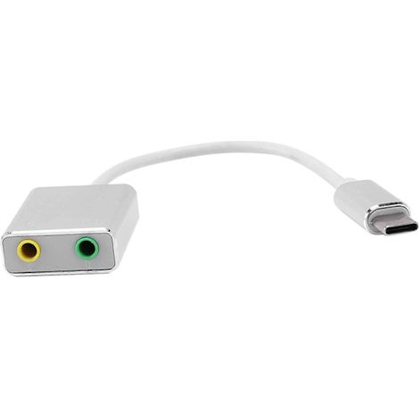 Adaptateur externe pour carte son USB Type C + connecteur femelle 3,5 mm (1/5)