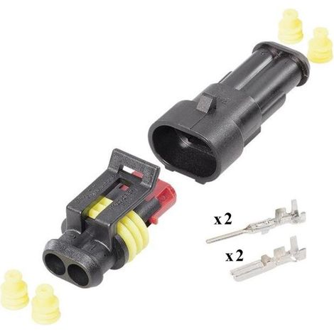 Kit Connecteur SuperSeal Mâle Femelle 2 Voies