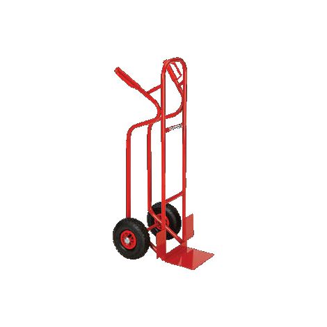 Carrello portapacchi a mano Portata max 250Kg in Accio con ruote piene Rosso (1/5)