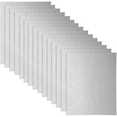 Guide d'ondes 15 pcs Coque, Universal plaque Mica pour four à micro-ondes, découpées, 150 120 mm (1/4)