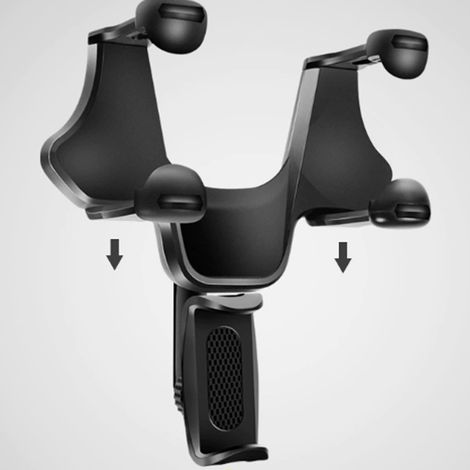 Tablet Halterung Auto Rückspiegel, Rückspiegel TabletHalter mit Passend für viele Modelle,Einziehbar auf 94cm (1/5)