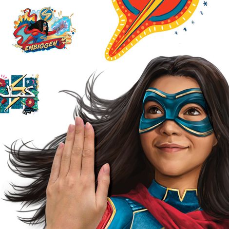Stickers Muraux Géants Miss Marvel (1/5)