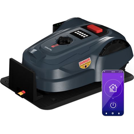 Blumfeldt Robot cortacésped GrassConnect  Mantenimiento del Césped hasta 1.000 m²  Controlado por App (1/4)