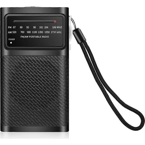 Tragbares AM/FM-Radio, batteriebetrieben, mit Lautsprecher und Kopfhöreranschluss