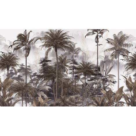 Papier peint panoramique - Forêt Tropicale - 130 cm x 74 cm (1/2)