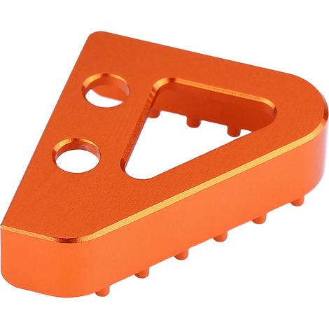 CNC-gefrästes Hinterradbremspedal für RC125/200/390 oder 690/990 Motorräder, orange – orange Fußrasten-Endkappe (1/5)