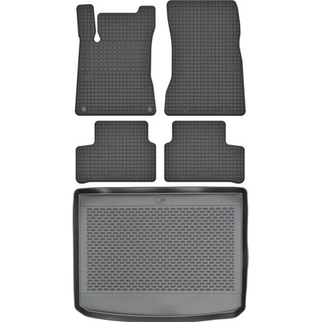 Juego de alfombrillas de goma para coche y maletero para Mercedes Clase A W177 Hatchback (a partir de 2018).