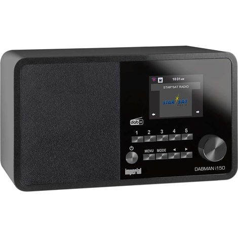Dabman i150 compact hybrid radio for internet dab fm black