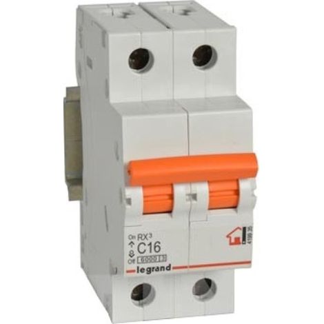 Magnetotermico rx3 p + n 16a-p/naranja