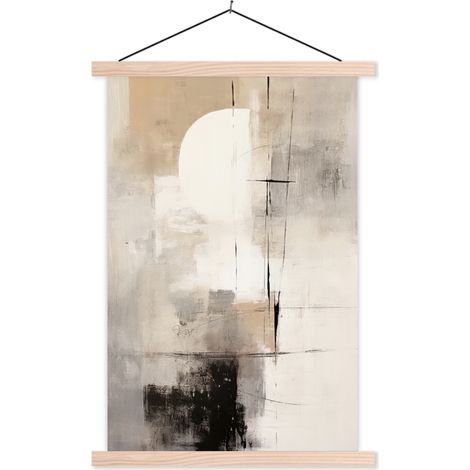 TEXTILE WALL ART Abstract - Art - Gray 40x60 cm (1/3)