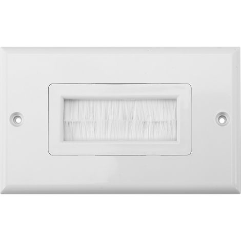 Plaque murale de protection anti-poussière en plastique pour câbles, cache-prise, panneau multimédia neuf n° 1 (1/5)