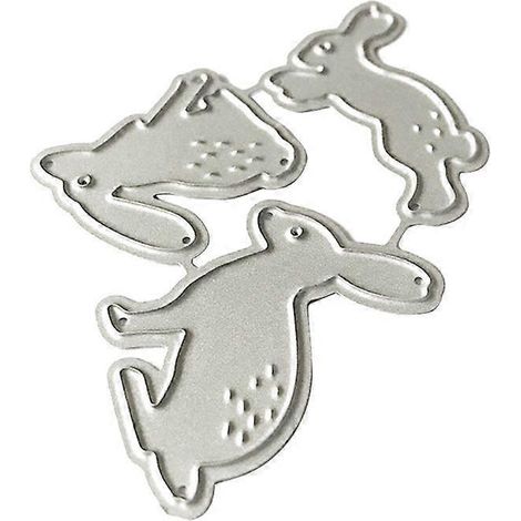 Stanzformen für Metall, Hasenmotiv, Scrapbooking, DIY-Album, Stempel, Papierkarten, Prägedekoration