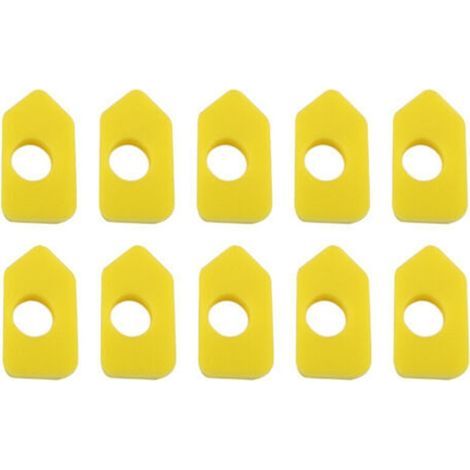 Pack of 10 Yellow Sponge Air Filters for Household Cleaning (1/5)