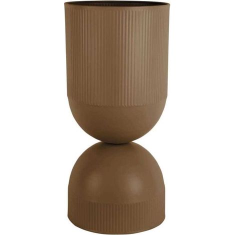 Cache pot en métal réversible Tonar Marron - XL (1/4)