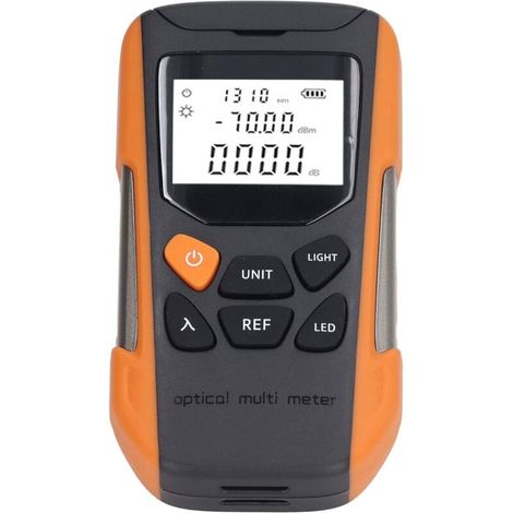 Testeur de Câble à Fibre Optique Compteur de Puissance à Fibre Optique Portable Universel Compteur de Puissance pour Testeur D'atténuation Optique de 30 Km (1/5)