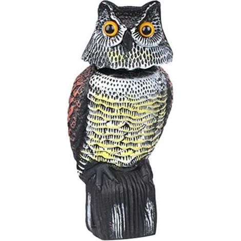 [NIEMALS VERWENDET] Taubenabwehr – Eulen-Vogelscheuche, Vogelscheuchen-Vogelabwehr – vertreibt Tauben, Krähen und mehr.