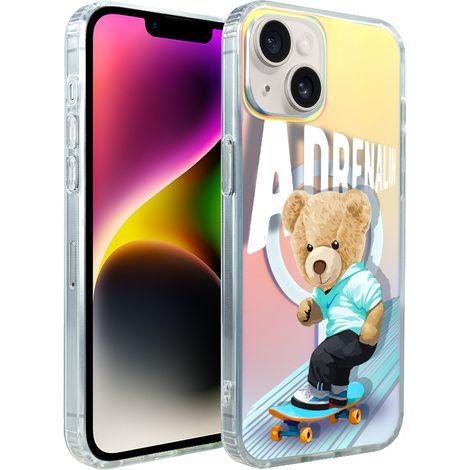 Custodia per iPhone 14 ibizu California Sunset con MagSafe, cambio colore, Adrenalina, skateboard