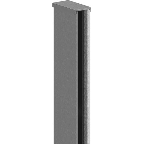 Mexen liste murale pour paroi de douche, gris fusil brossé - 800-00-66 (1/2)