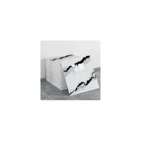 (10 pezzi, 30×30 cm, Q039) Adesivi murali autoadesivi per piastrelle, effetto marmo, decorazione murale, materiale PET, adatti per cucine, bagni, caminetti e lavanderie. - Crezuo