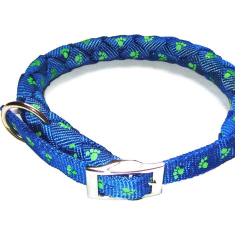Filiyano-Collier lumineux pour chien avec motif de patte, tissé à la main, collier pour animal de compagnie, collier anti-traction, laisse pour animal (1/5)