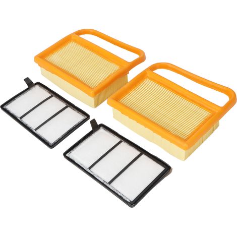 Jeu de Filtres à Air Compatible pour Scies à Sol TS410 TS420 TS480i TS500i - 2 Filtres + 2 Pré-filtres Plastique (1/5)