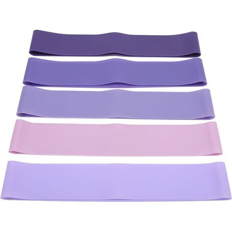 5-Piece Resistance Band Set, Yoga, Fitness, Silicone Stretching Exercise for Men and Women (1/5)