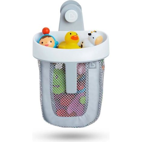 Panier de rangement et sac en filet pour jouets de bain Organisateur de douche mural amovible Salle de bain (1/5)