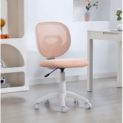 MEUBLIV Ergonomischer Bürostuhl Rosa, C-Rückenlehne, höhenverstellbar, ohne Armlehnen (1/5)